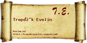 Trepák Evelin névjegykártya